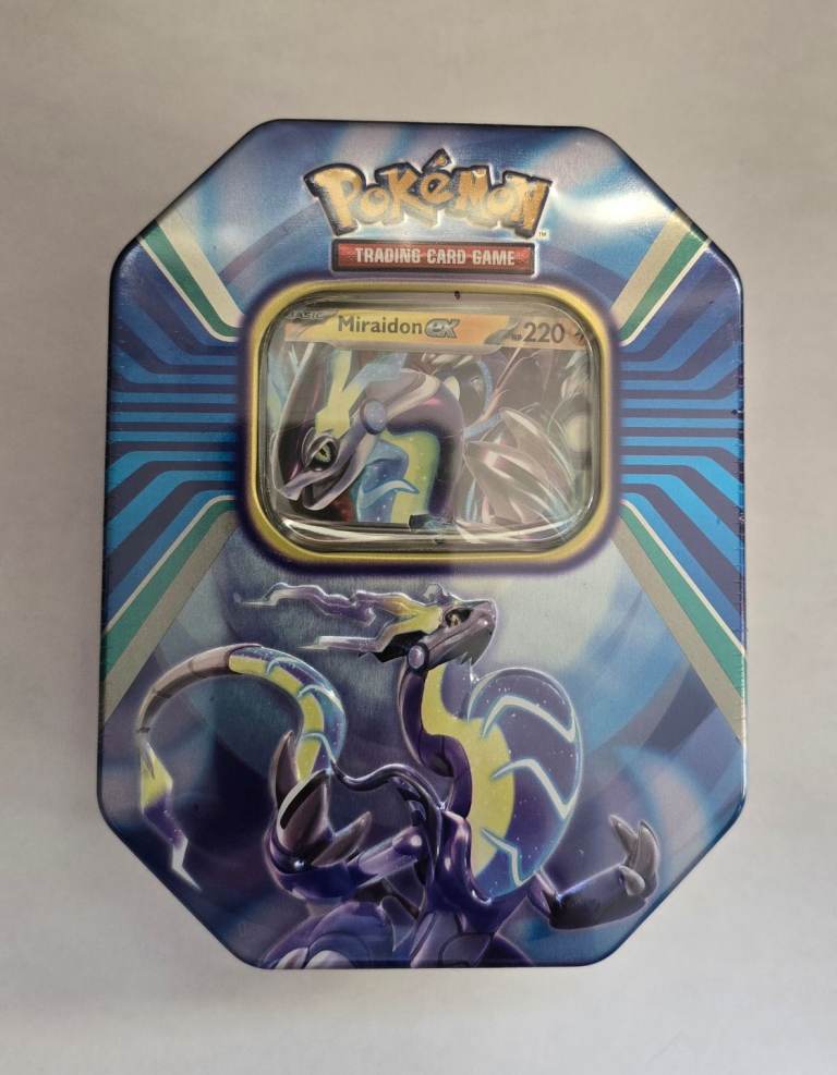 Pokemon Paldea Legends Miraidon ex Tin New & Sealed