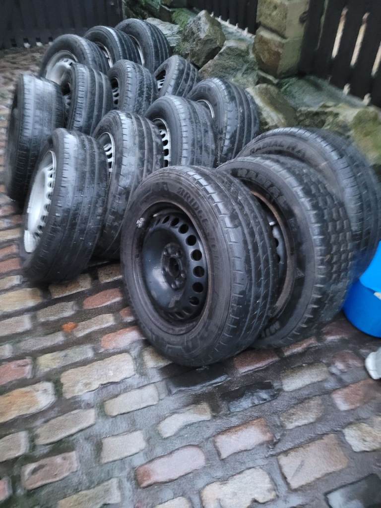 14x vw Transporter T5 T6 van wheels and 205 65 16c tyres 