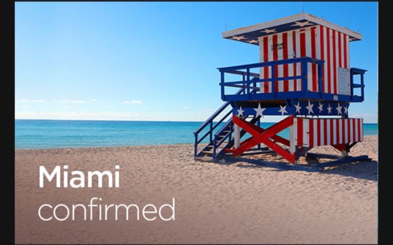 2 x Direct flights from Heathrow to Miami