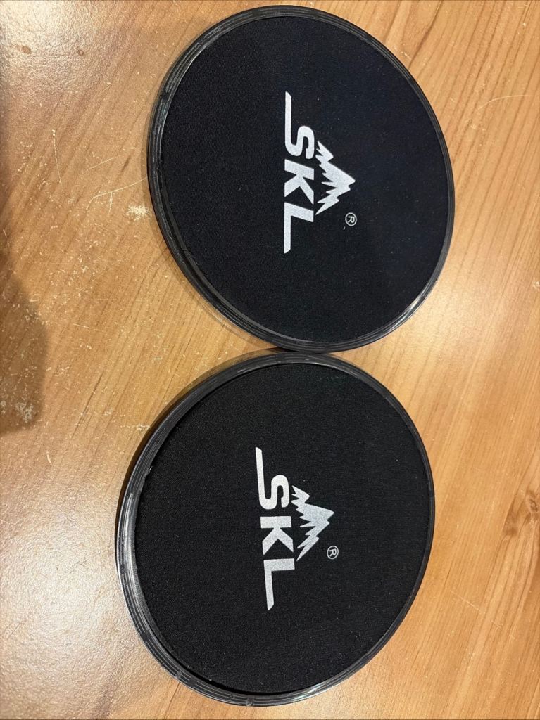 2x Dual Sided Fitness Gliding Discs Core Sliders for Home Gym Abs Leg Workouts