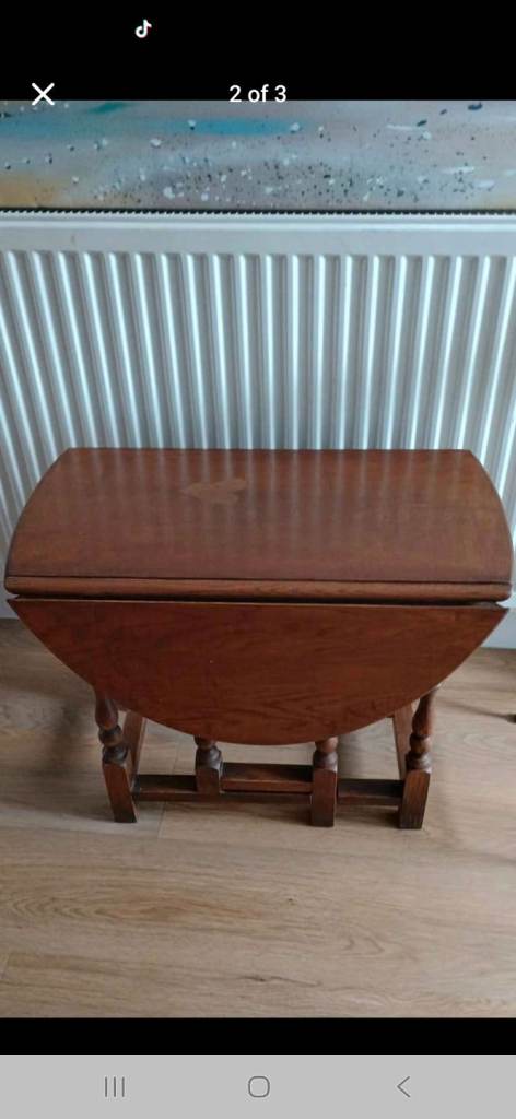 image for Oak drop-leaf gateleg coffee table 