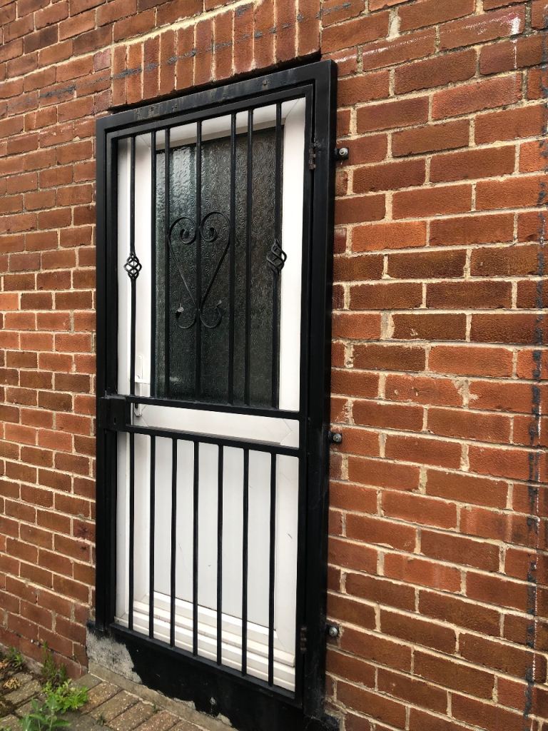 Iron security door gate