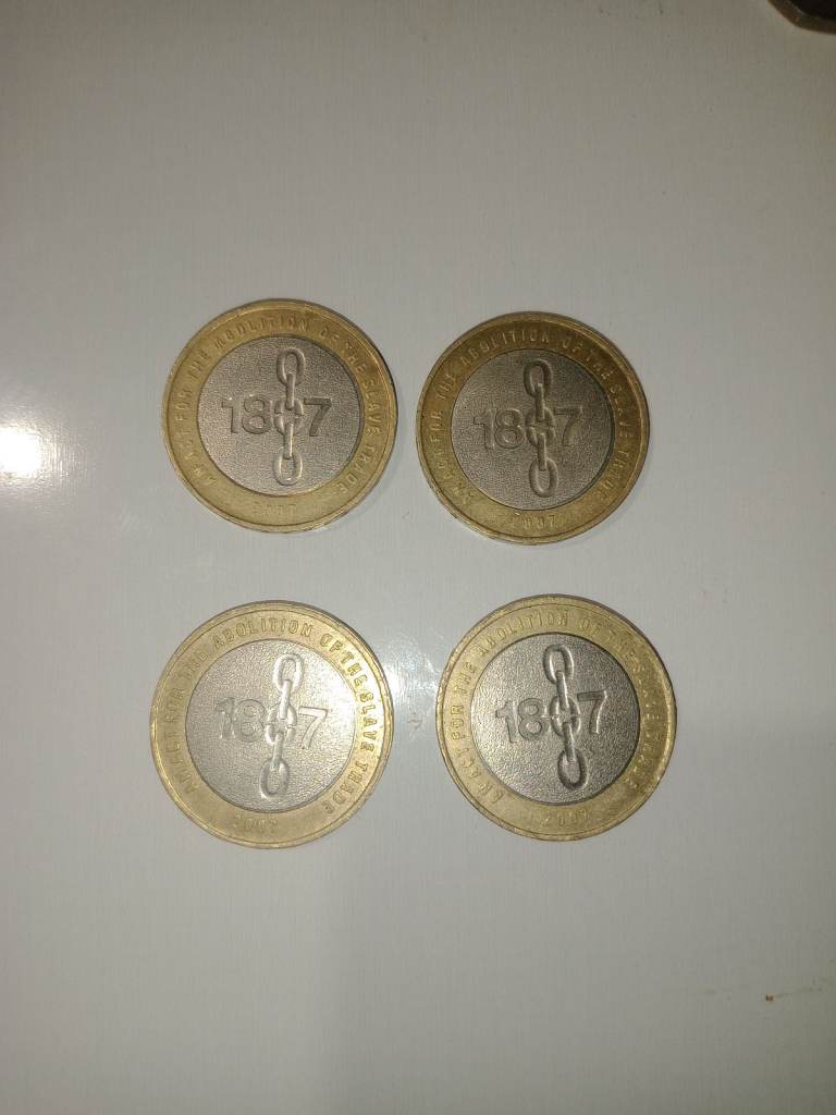 1807 ABOLITION OF SLAVERY COIN WITH MINT ERRORS - RARE £2 POUND COIN 