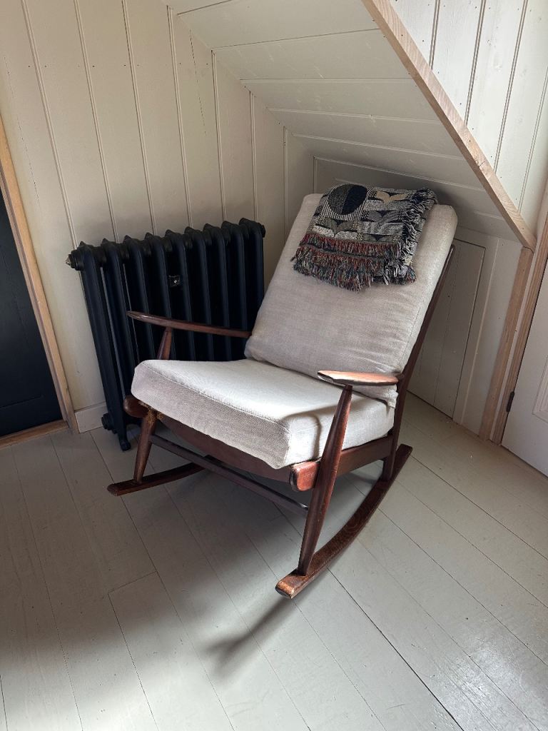 Mid Century Teak Rocking Chair