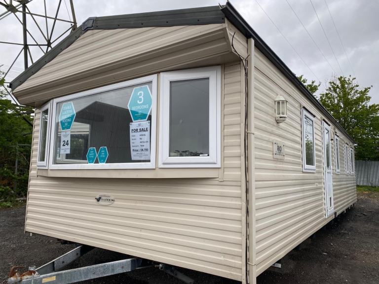 35x12ft 3 Bed Static Caravan - Double Glazed, New Carpets - Offsite for Own Land