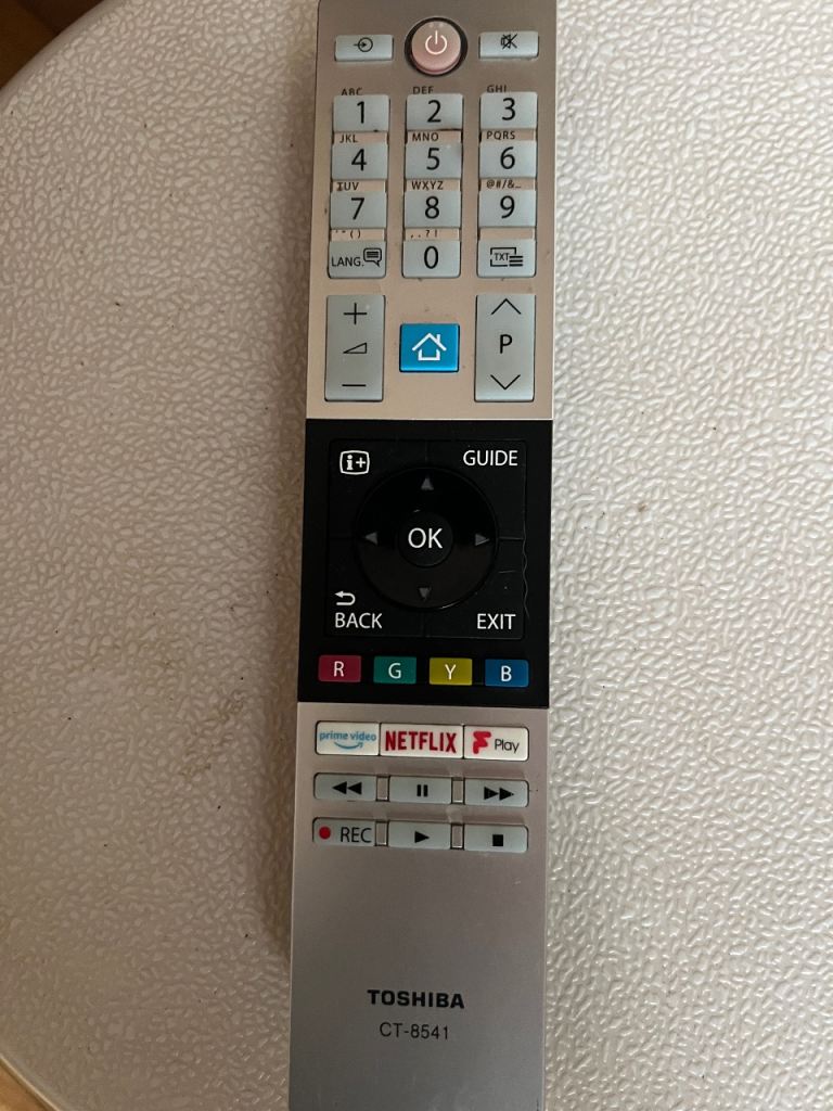 Toshiba CT-8541 Smart TV Remote Control – Good Condition