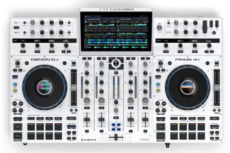 Denon Prime 4+ White with flight case