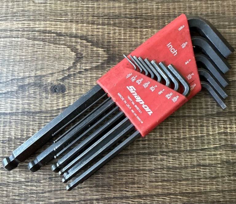 image for Snap-on Tools 13pc SAE 0.05-3/8" L-Shaped Ball Hex Allen key Set BHS13A Free local delivery