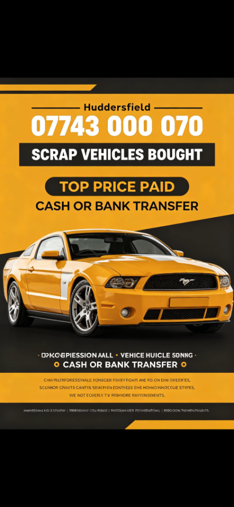 Huddersfield scrap vehicle buyer 