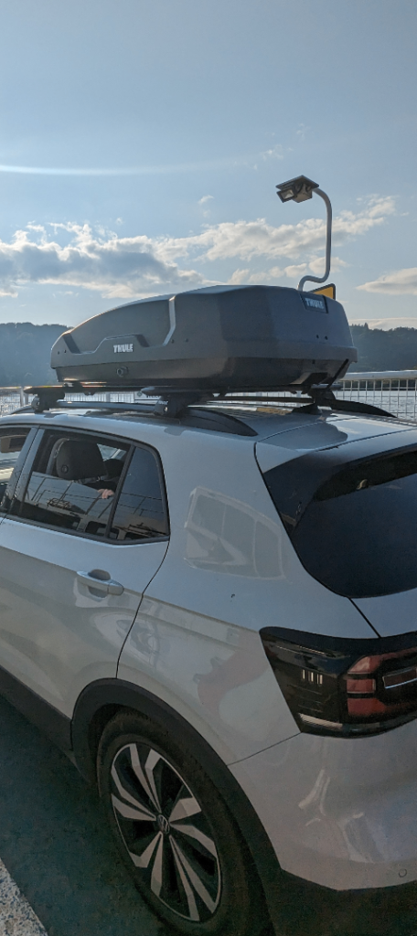 Thule roof bar and roof box set