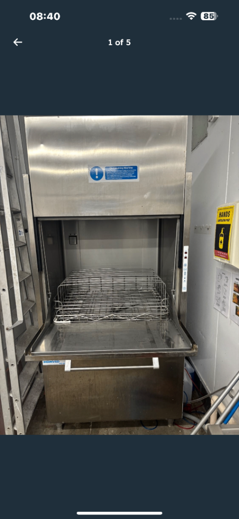 Hoonved HD 80BT Dishwasher – Silver, AS GOOD AS NEW