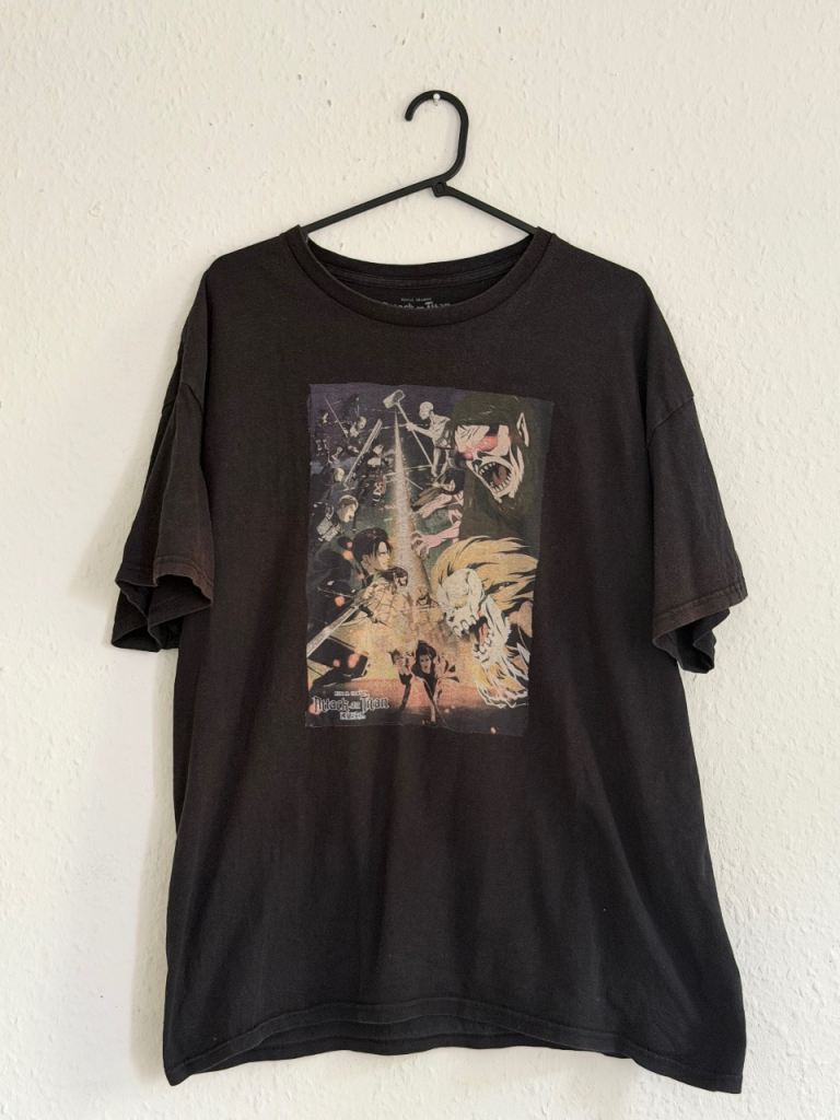 Attack on Titan Graphic T-Shirt – Black Anime Tee