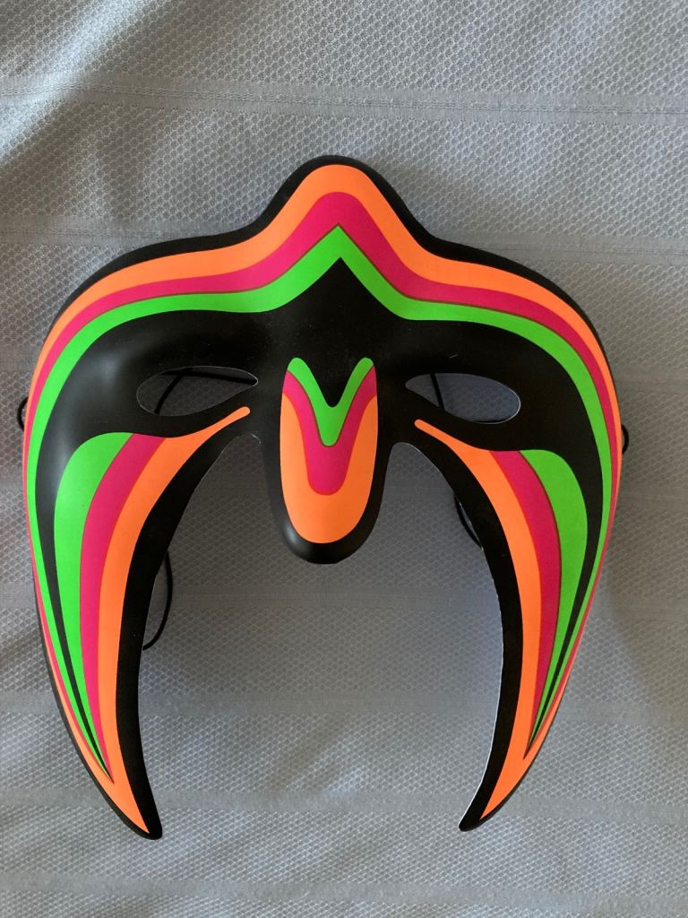 WWE ultimate warrior mask and t/shirt