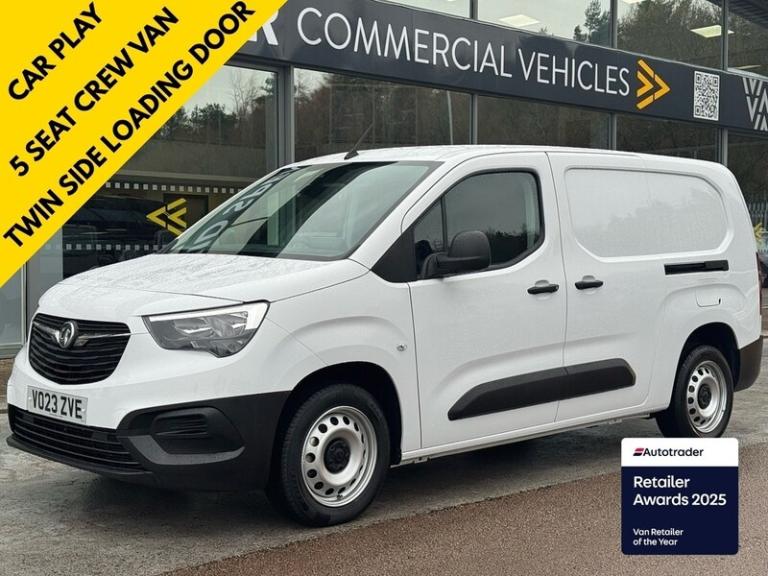 2023 Vauxhall Combo Turbo D 100ps Prime L2 LWB 5 Seat Crew Van, with Air con Combi Van Diesel Manual