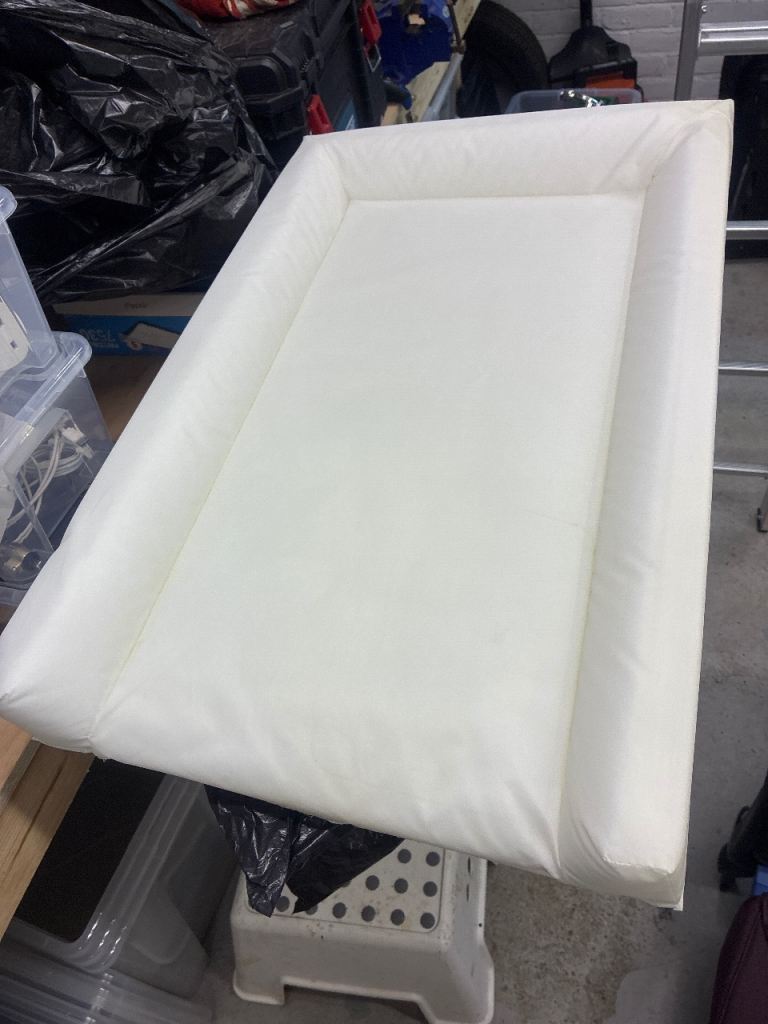 White Baby Changing Mat - Good Condition, barely ever used