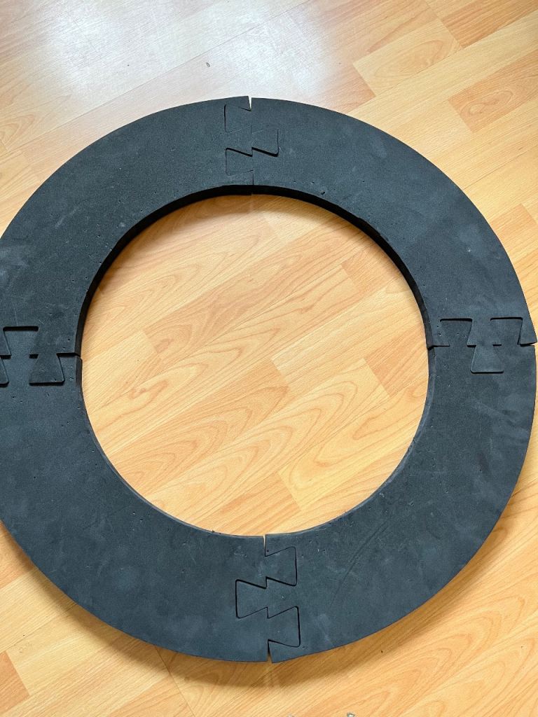 Black dartboard surround 