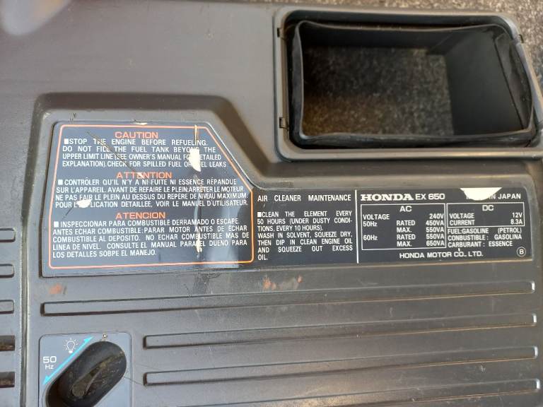Honda EX 650 Portable Generator – Red