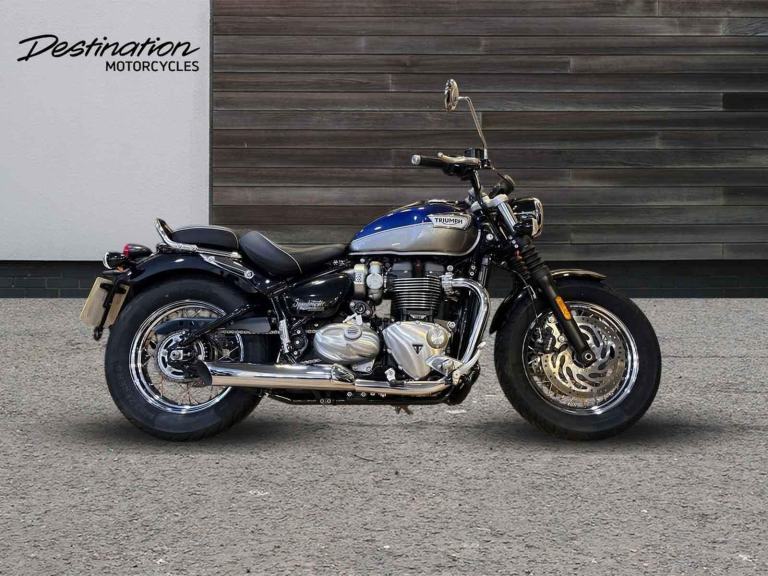 2025 Triumph Bonneville Speedmaster PREMIUM TWIN COLOUR Petrol blue 6 Speed