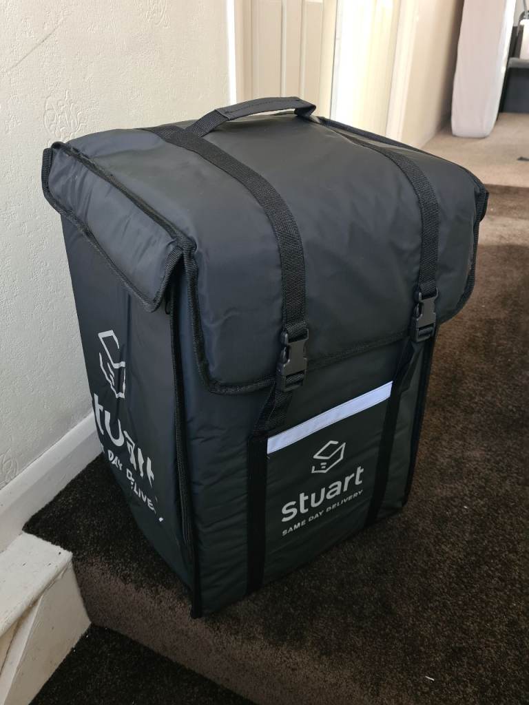 Stuart Deliveroo Insulated Thermal Bag Backpack Bicycle Scooter Delivery Food uber eats just eat blk
