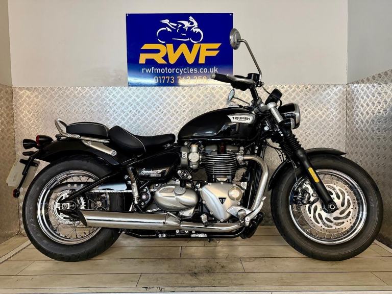 TRIUMPH BONNEVILLE SPEEDMASTER 1200, 2021, ONLY 633 MILES!!, SUPERB COND, EXTRAS
