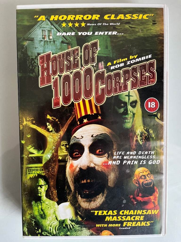 HOUSE OF 1000 CORPSES (2002) -  UK VHS TAPE, 2003