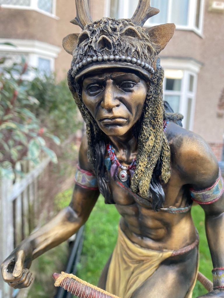 Large Indian Medicine Man Statue - The Leonardo Collection, £35.00 for Sale