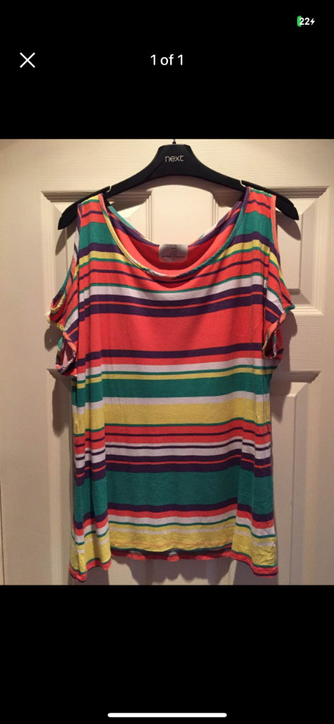 (059) Next cold shoulder top, size 14