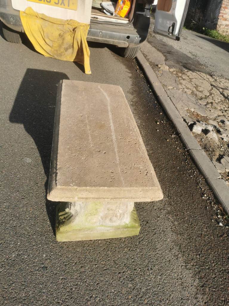 Concrete garden bencj