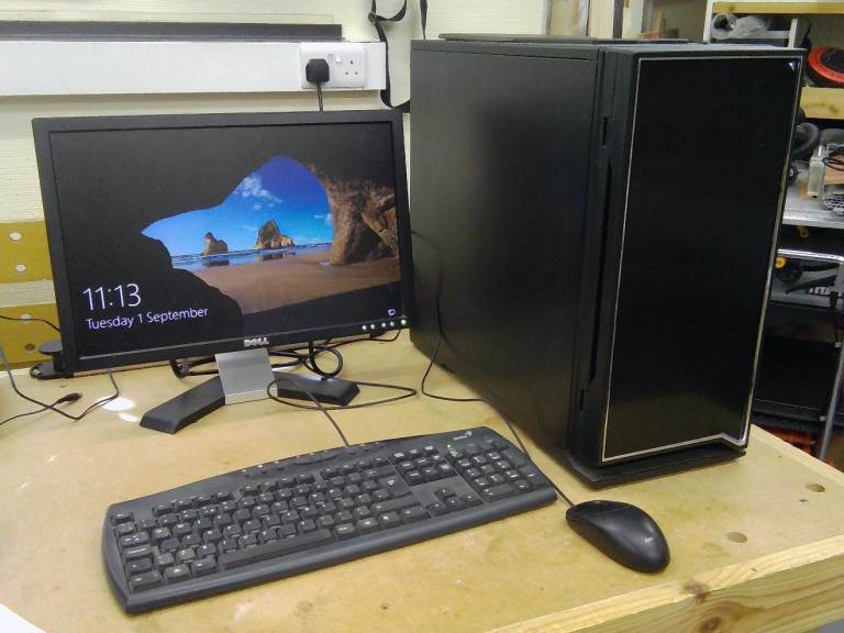 Free large tower PC. Pretty old and slow but could be updated to something special