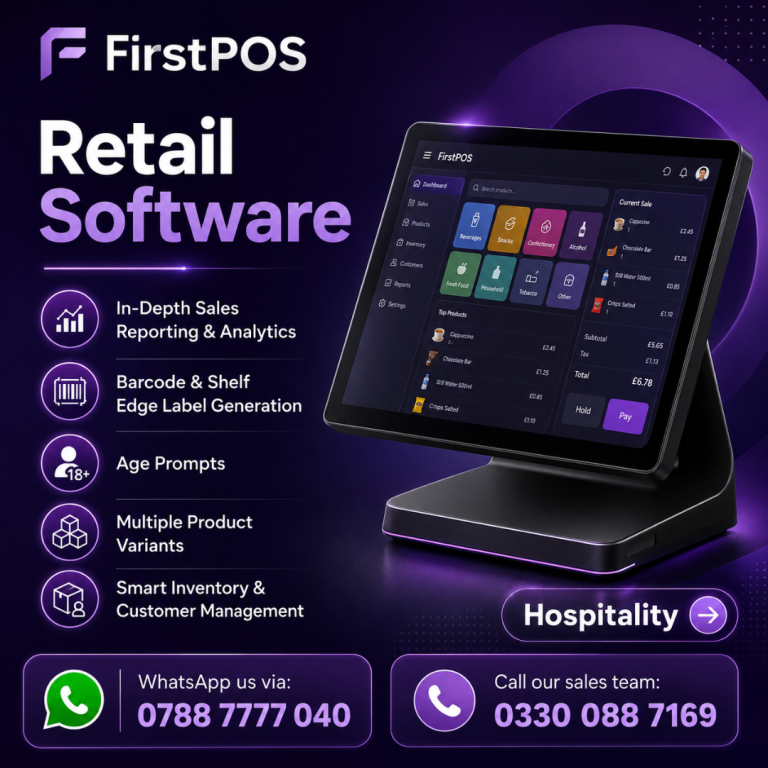 Complete Touchscreen EPOS System for Hospitality Businesses