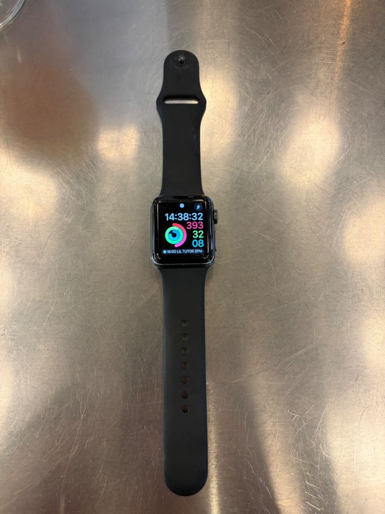 Apple Watch Series 3 (GPS) 38mm Space Grey Aluminium Case with Black Sport Band