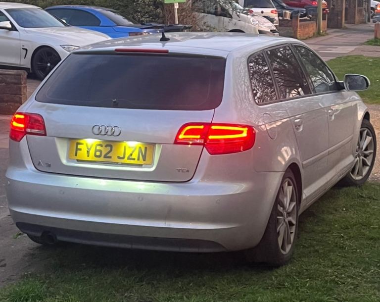 AUDI A3 1.6 TDI SPORTS 2012 £20 TAX HPI CLEAR DVD SATNAV PARKING SENSORS TINTED WINDOWS 