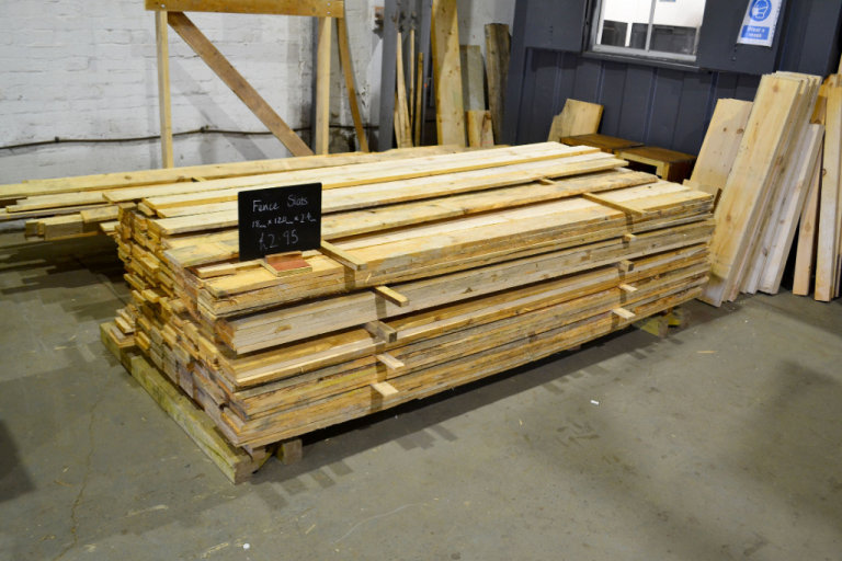 Spruce fence slats 
