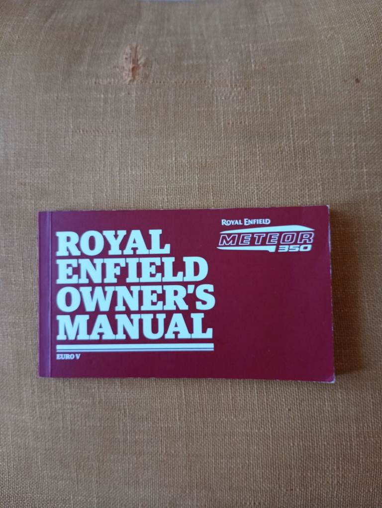 Royal Enfield Meteor 350 owners manual.