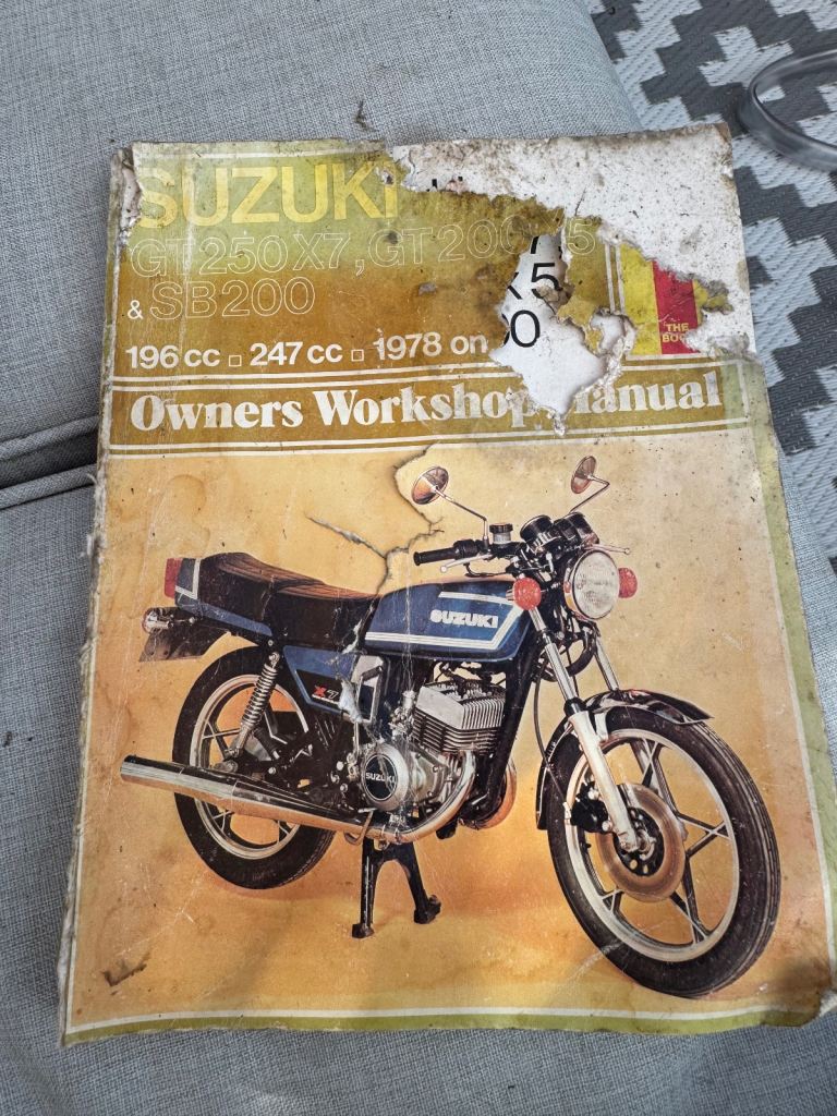 Haynes manual Suzuki X7