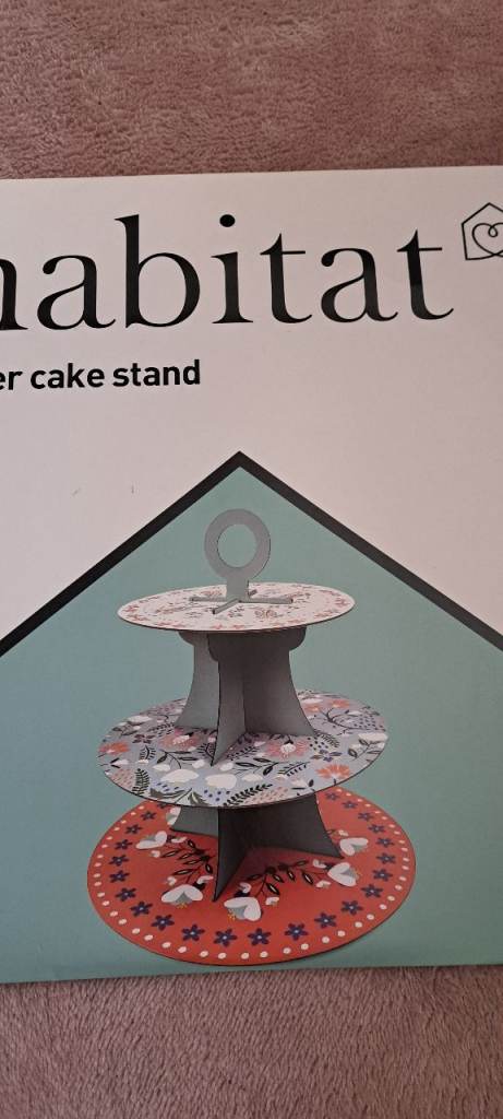 Habitat 3 tier cake stand new in box 