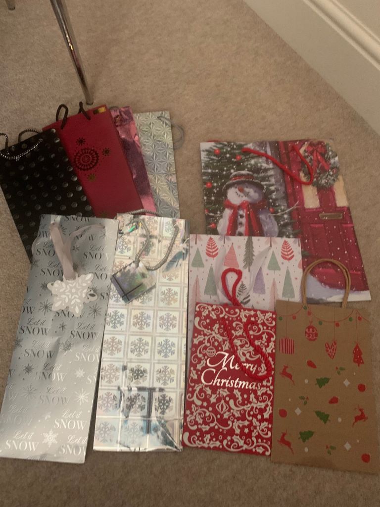 Christmas bags and bottle bags