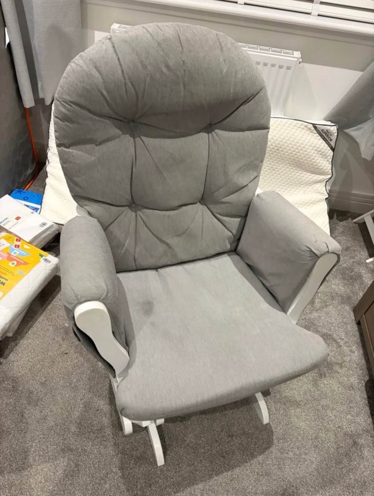 Nursery Rocking Chair and Footstool