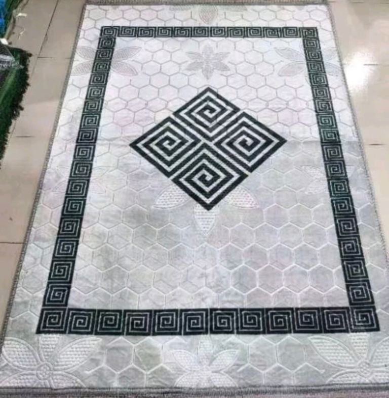 200x290CM Grey Greek Living Room Rug