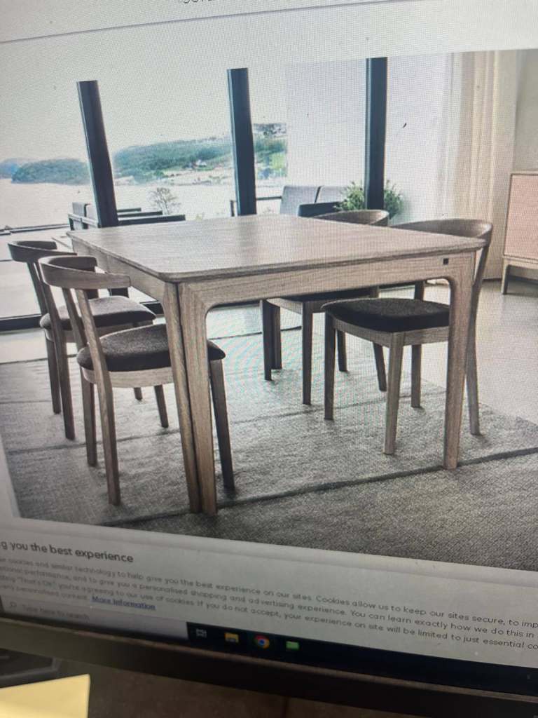 Skovby SM119 Extending Dining Table – Solid Oak White Oil, New in Box