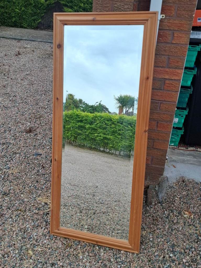 Large pine mirror