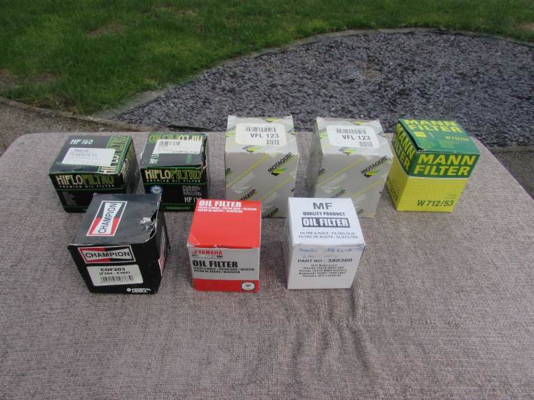 Motor Bike Oil Filters x 8