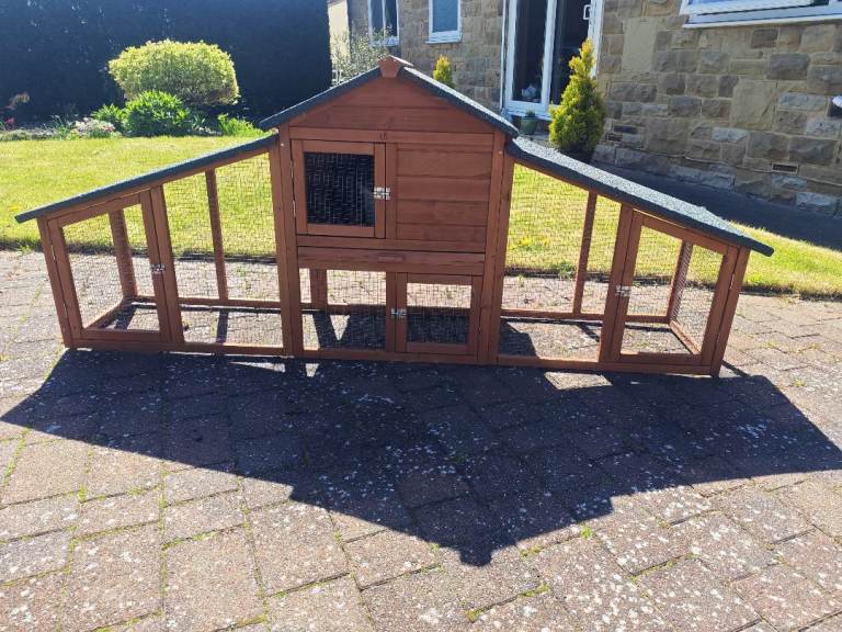 Outside rabbit run/chicken coop