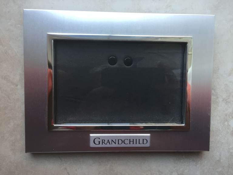 Silver-plated Grandchild Photo Frame. 