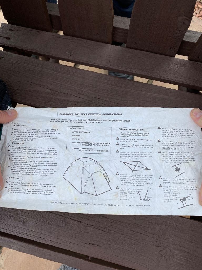 Eurohike 300 - 2 man tent