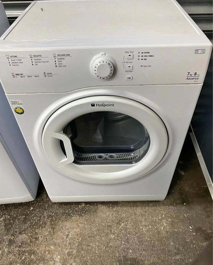 Hotpoint Tumble Dryer – White, Good Condition