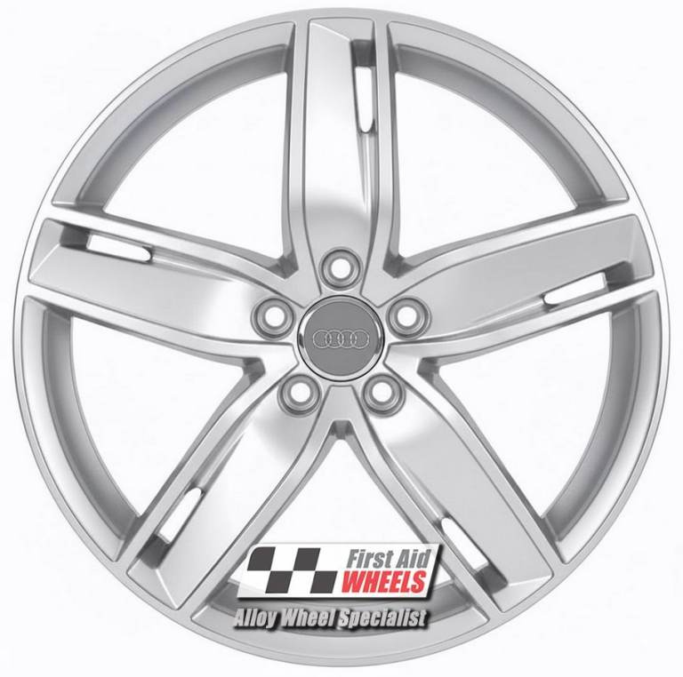 R647S Swap AUDI S3 8V 4X 19'' GENUINE 5 ARM WING BRIGHT SILVER ALLOY WHEELS