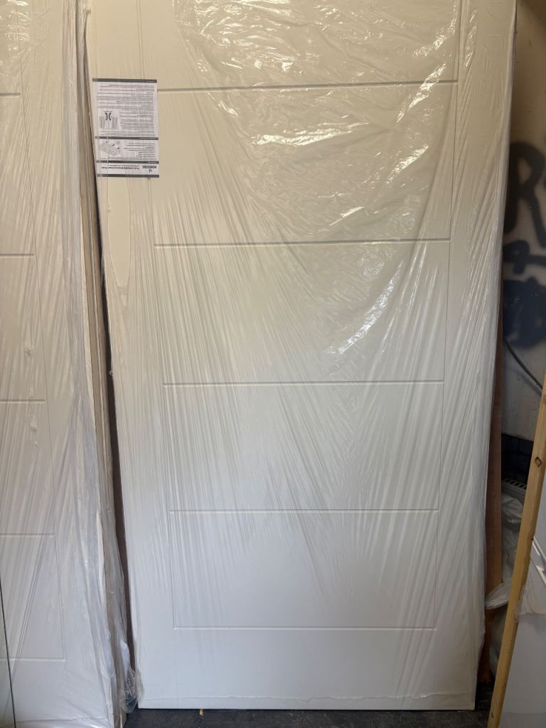 Howdens Flush & Moulded Internal Joiner Door – New, White