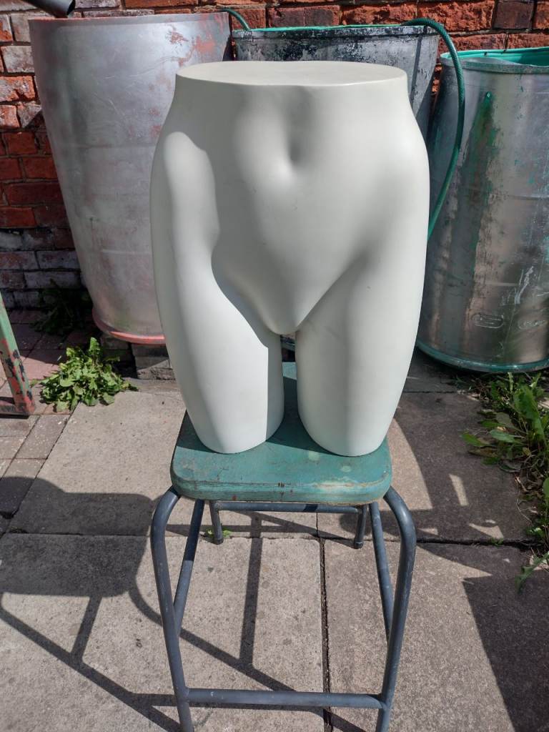 White Female Mannequin Torso – Good Condition