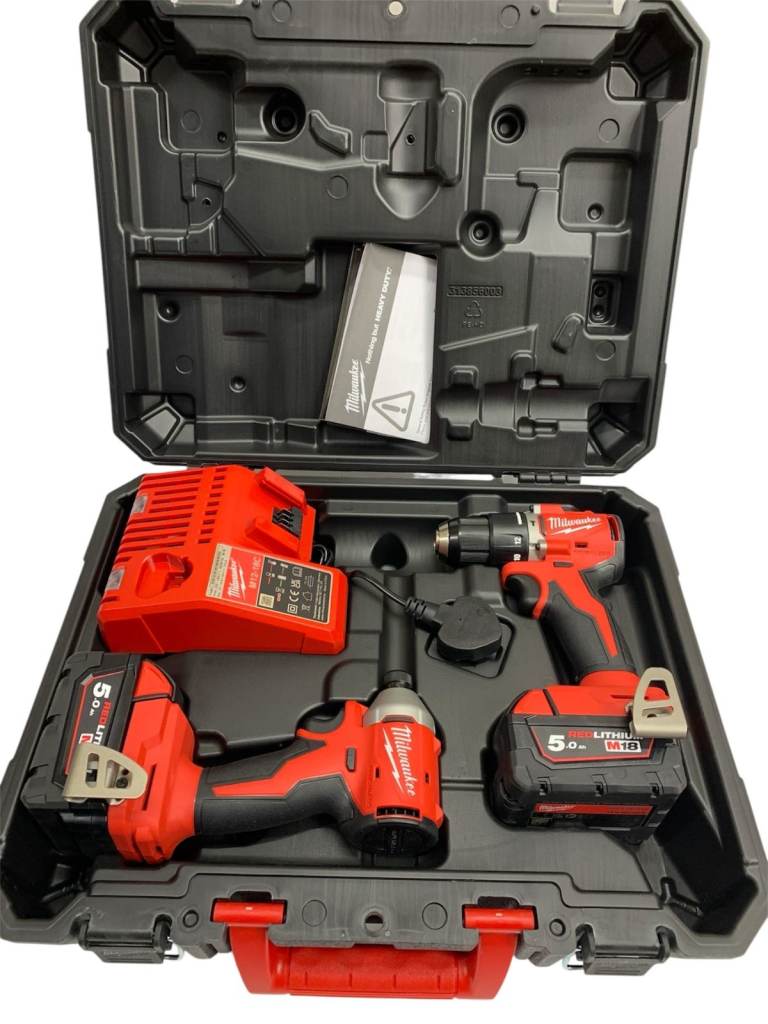 MILWAUKEE M18BLCPP2A-502C Drill & Impact Driver Set